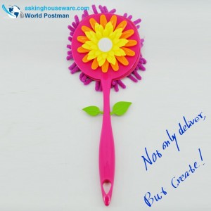 Акбранд дълга дръжка за пране със слънчогледова декорация