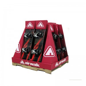 Персонализирани POP преносими подови картонени плотове на гише