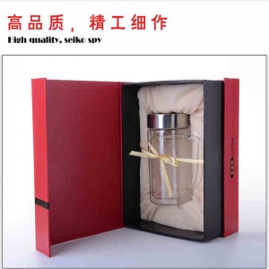 Персонализирано печатно лого, картонена хартия с капак и дъно, опаковъчна кутия за съхранение с лента