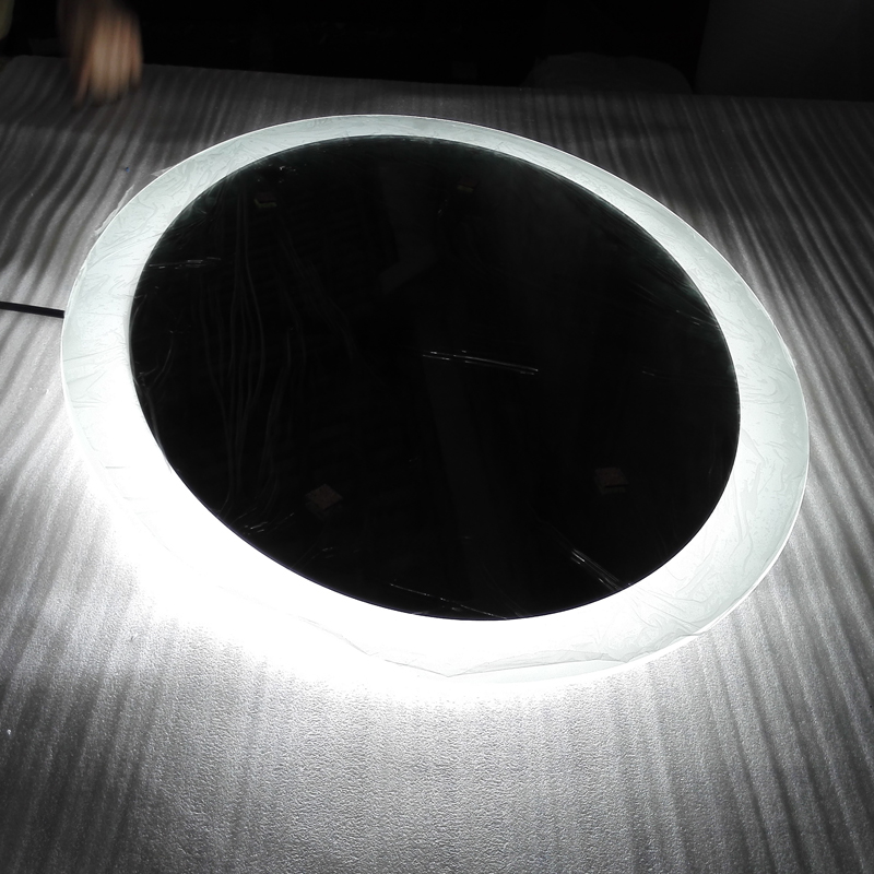 ЕС и САЩ луксозно осветено LED осветено огледало за баня-ENE-AL-117