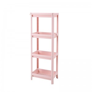 Висококачествен 4-слоен многофункционален шкаф за съхранение на пластмасова кухня