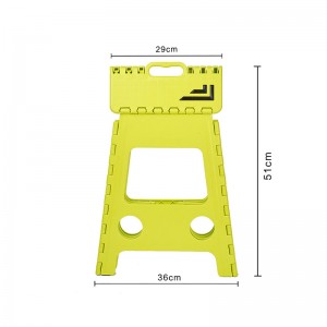 Леката пластмасова сгъваема стъпална табуретка за баня, кухня и пикник