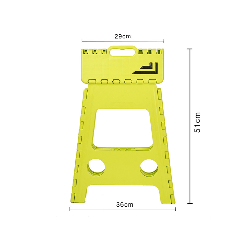 Леката пластмасова сгъваема стъпална табуретка за баня, кухня и пикник