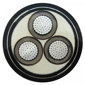 240sq.mm 3 Core STA / SWA брониран захранващ кабел IEC60502-2, ICEA S-93-639, ICEA S-94-649, BS 6622