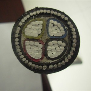 Електрически захранван Xlpe алуминиев брониран кабел / 4 ядрен брониран кабел