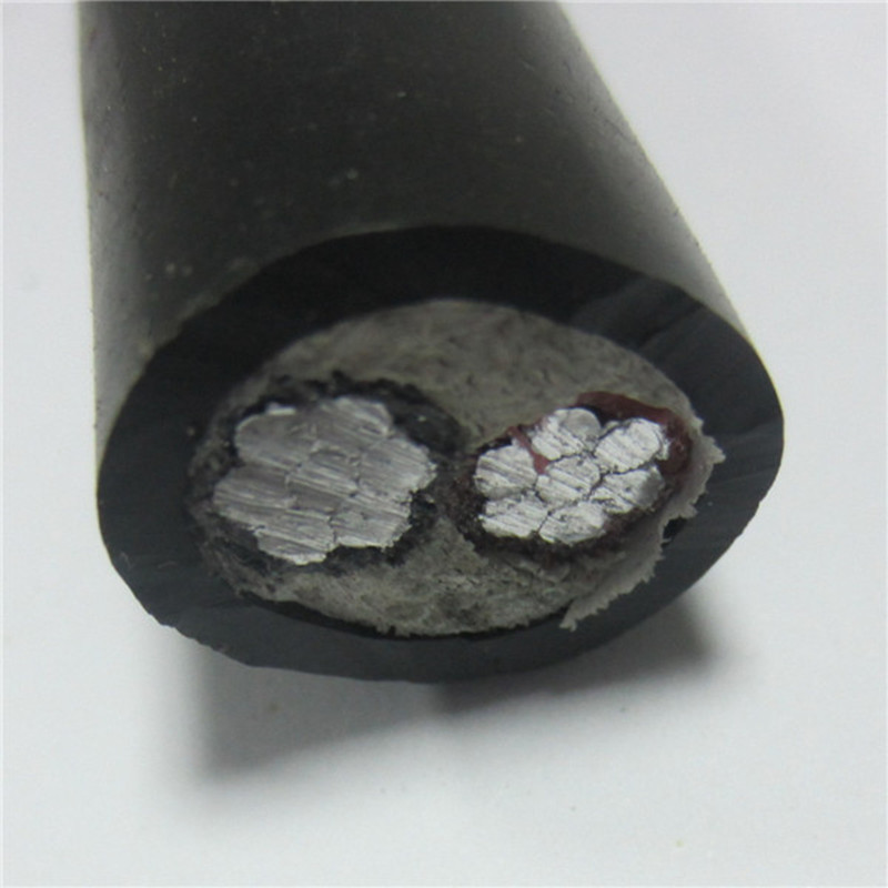 Яке HDPE / PE Водоустойчив алуминиев кабел за подземен 2 ядра Ниско напрежение