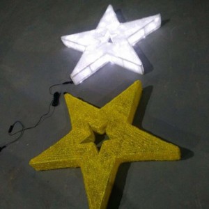 Коледни декорации LED Star Топло бяло LED осветление звезди