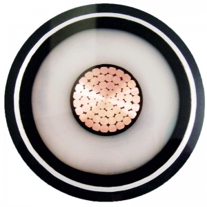 220kv XLPE изключително високо напрежение едножилен захранващ кабел с гофрирана обвивка