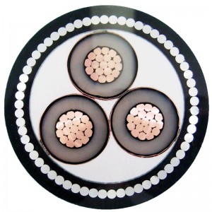 Многоядрен многоядрен брониран кабел със STA / SWA брониран