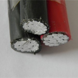 Надземен 600V Triplex кабел за обслужване на капки 2AWG 4AWG 2 / 0AWG 4 / 0AWG 350MCM