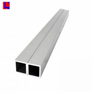 цветна анодизирана алуминиева квадратна тръба