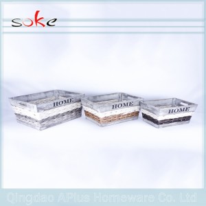 PE ратанова ръчно изработена кутия за съхранение