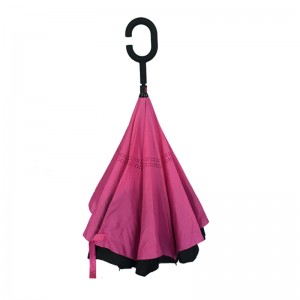 23Inch 8Ribs Обратен чадър за промоция на реклами на дребно