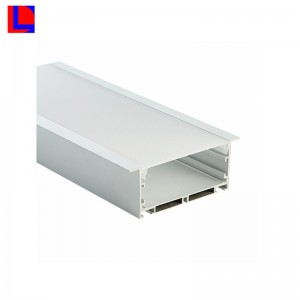 Висококачествен алуминиев профил с различни форми с пластмасови капаци