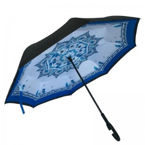 Пазар на едро спад доставка обратната кола пътуване обърнат чадър с обратна затваряне