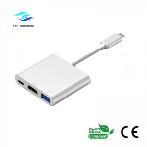 USB 3.1 type-c към HDM1 + ​​USB 3.0 + PD