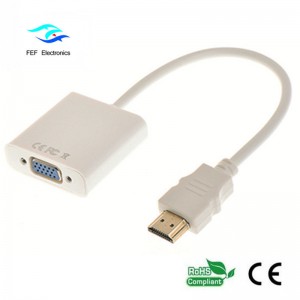 hdmi мъжки към vga женски конвертор Код: FEF-HIC-001