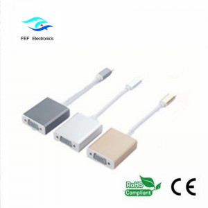 USB 3.1 Type-C мъжки към VGA женски конвертор Код: FEF-USBIC-002