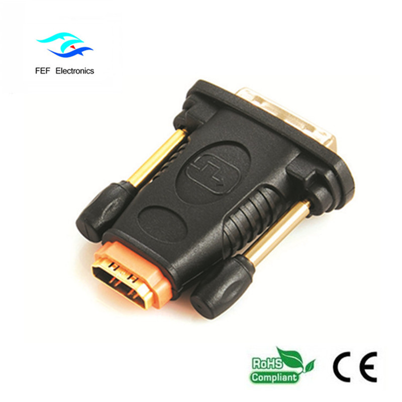 HDMI женски към DVI 24 + 1 мъжки адаптер Мъжко към женски конвертор: FEF-HD-006