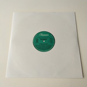 12 вътрешни ръкави от бяла хартия с винил LP за 33RPM винил запис