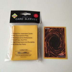 62X89 мм японски / малки размери YGO плътни жълти защитни ръкави