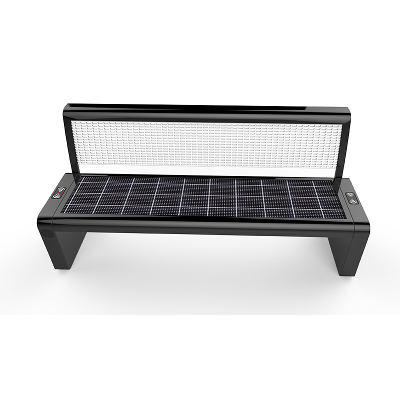 Solar Smart Bench Допълнителна стойка за велосипеди и LED екран на гърба