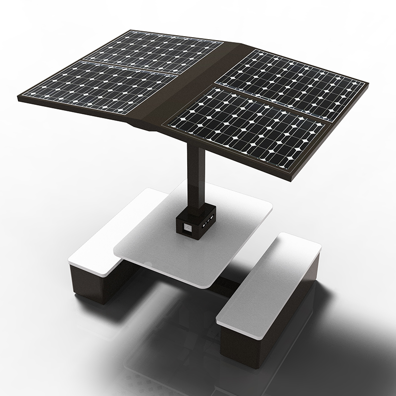 Фабрика за интелигентни пикник маса за слънчеви батерии в Китай