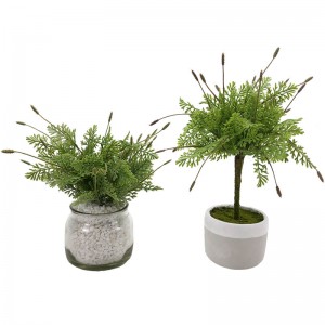 Изкуствена реалистична разсад от лавандула Зелено дърво Растение Начало Декор градина