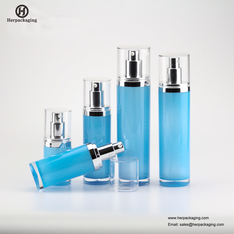 HXL312 Празен акрилен безвъздушен крем и лосион бутилка за козметични опаковки за грижа за кожата