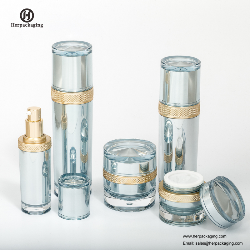 HXL327 Празен акрилен безвъздушен крем и лосион бутилка за козметични опаковки за грижа за кожата