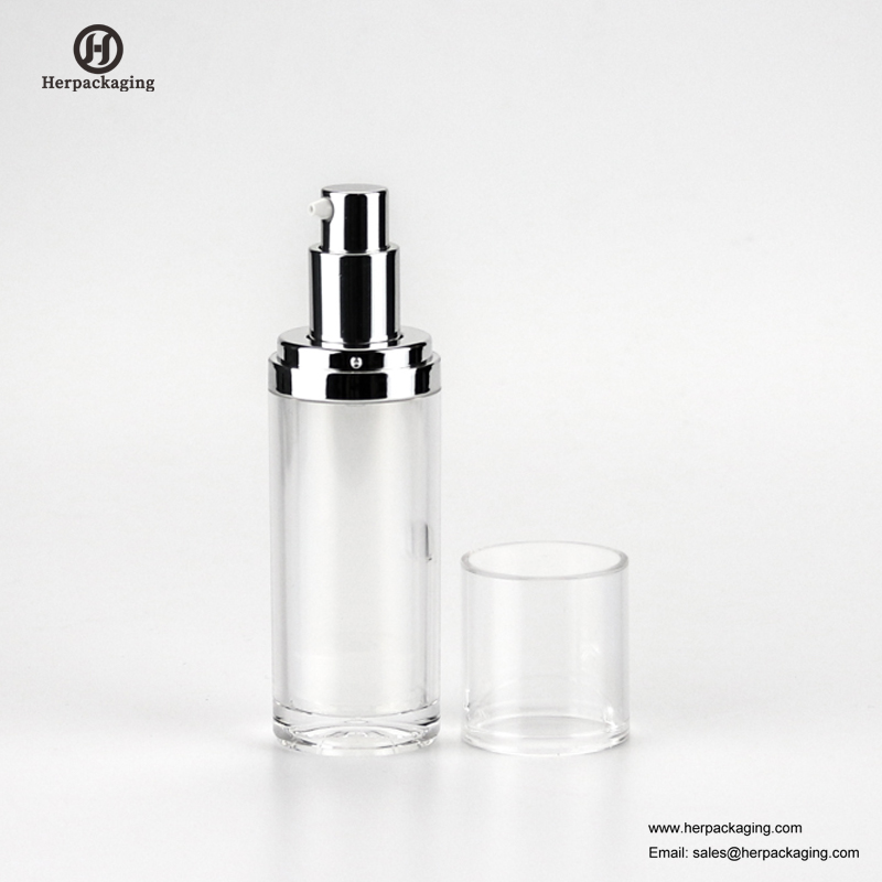 HXL412 Празен акрилен безвъздушен крем и лосион бутилка за козметични опаковки за грижа за кожата