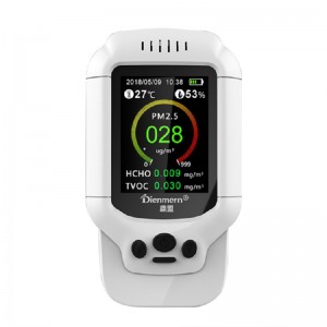 Dienmern DM502 PM2.5 Лазерно детектор на частици за качество на въздуха Професионален измервателен уред за точно измерване на PM1.0 PM10 LCD дис...