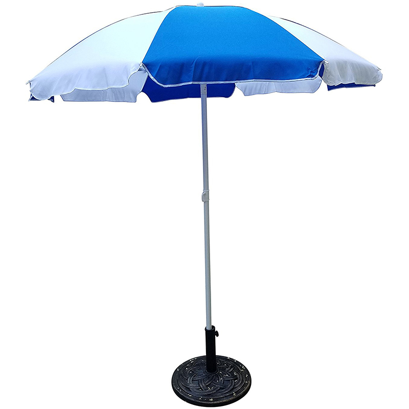 Наклон на плажния чадър на открито голям слънчев чадър