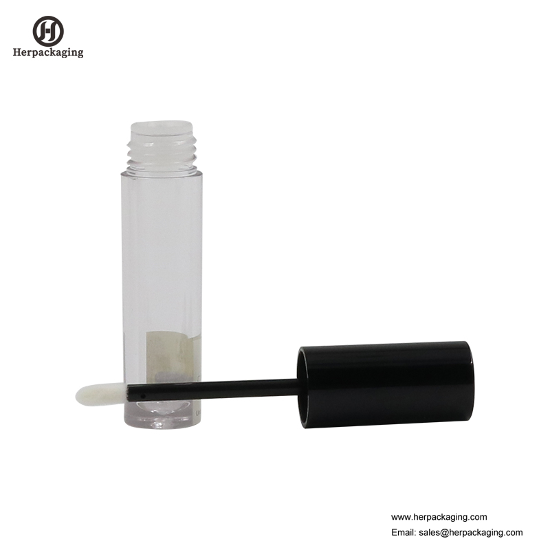 HCL301 Clear Plastic Empty тръби за гланц за устни за цветни козметични продукти с набит апликатор за гланц за устни