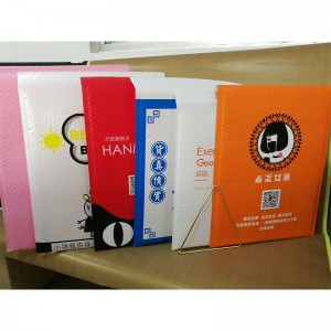 50 фабрични продажби на едро по поръчка на розово оцветени пластмасови мехурчета с мехурче с подплатен плик / металик