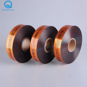 STC ОПАСНОСТ / ВНИМАНИЕ Заровена основна под откриваема предупредителна лента; Предупредителна лента за откриване на кабел / влакн...