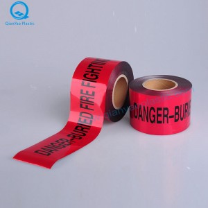 Австралийска алуминиева фолио, заровена STERMWATER подземна предупредителна лента; Подземна предупредителна лента SEWER; ПОЖАРНА БОРБА...