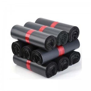 Черен потребителски пластмасов поли Mailer експресна пощенска чанта розова опаковъчна полиетиленова торбичка