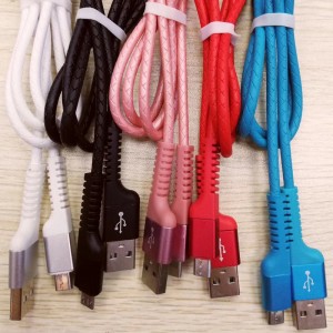 Бързо зареждане Кръгъл TPE USB кабел за микро USB, Тип C, iPhone светкавично зареждане и синхронизация