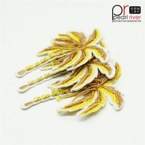 Кокосова палма Жълт носорог Patch Нова мода за декорация по избор