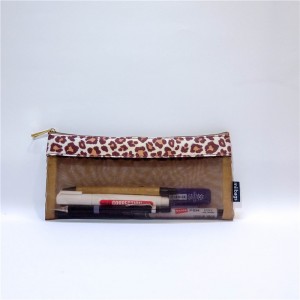 гореща продажба Персонализиран цветен калъф от молив от найлонова мрежа за персонализирано лого