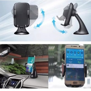 2019 Най-нов дизайн Бързо зареждане с автомобил Безжично зарядно устройство за телефон Гравитация Индукционен държач за телефон, а...