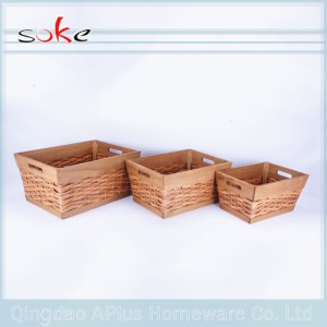 ръчно изработена на едро пр. ратанова кошница за съхранение