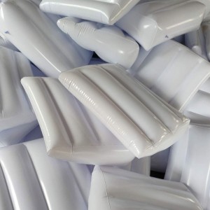 Триъгълник надуваемо легло клин възглавница / възглавница бял