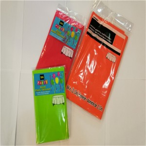 Търговия на едро PEVA покривка за маса кръгла пластмасова покривка за маса за парти празник