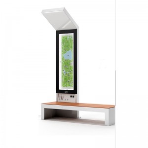 Слънчево външно осветление Рекламна лампа кутия улична пейка