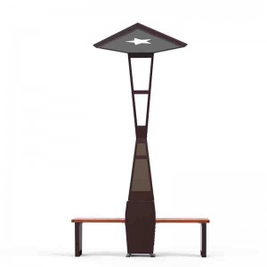 Мобилно зарядно устройство за настолна реклама на полюс на парка за слънчеви места