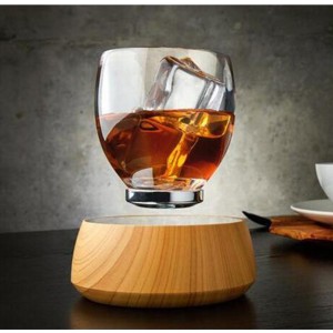 нова 360 въртяща се магнитна левитираща чаша X, чаша с плаващо стъкло