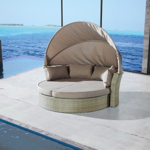 Кръгъл слънчев ангел за преносим плажен сгъваем външен шезлонг