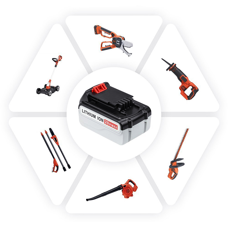 Смяна 20V 3000mAh литиево-йонни батерии за електрически бормашини Black u0026 Decker LB20, LBX20, LBX4020, LB2X4020
